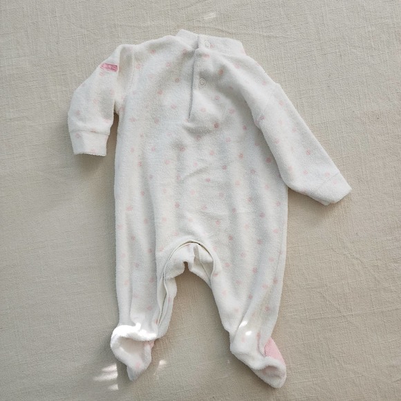 Vintage Absorba Bunny Polka Dot Pajamas 0-3 months - Picture 9 of 9